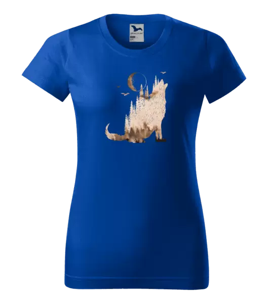 Dámské tričko Vlk v mlze