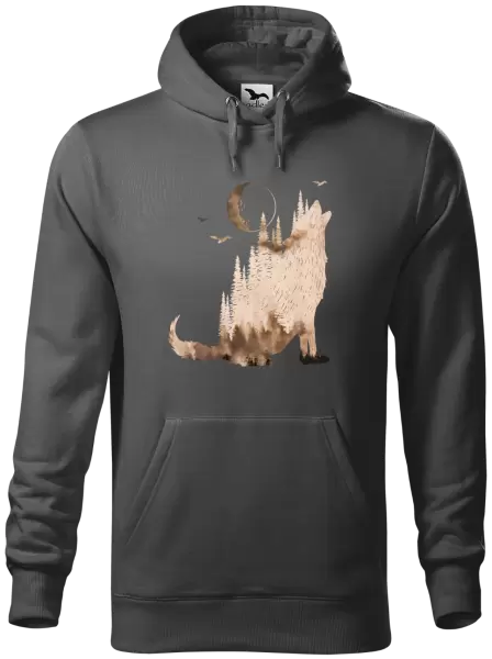 Pánská mikina Vlk v mlze