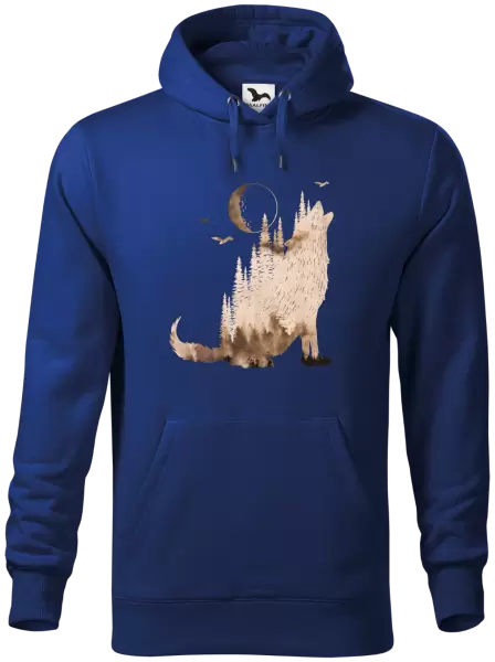 Pánska mikina Vlk v mlhe