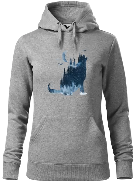 Dámská mikina Vlk v mlze