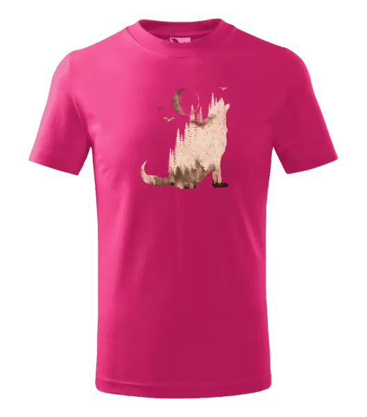 Dětské tričko Vlk v mlze