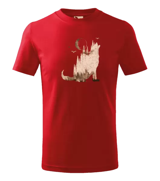 Dětské tričko Vlk v mlze