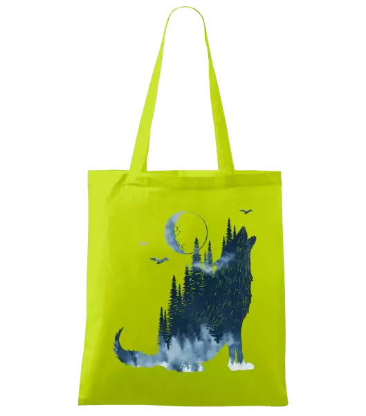 Látková taška Vlk v mlze