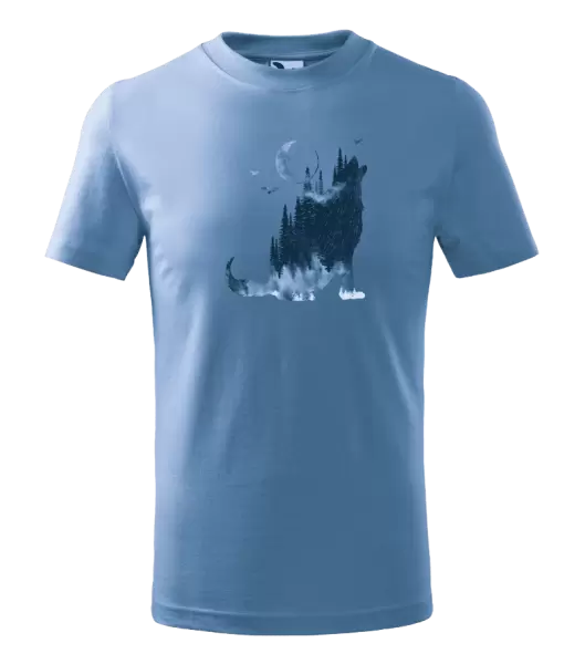 Dětské tričko Vlk v mlze