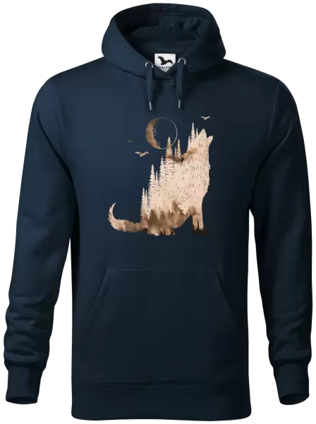 Pánská mikina Vlk v mlze