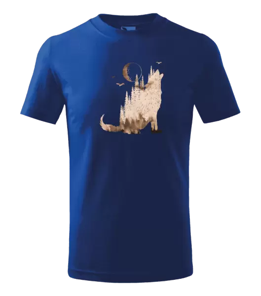 Dětské tričko Vlk v mlze