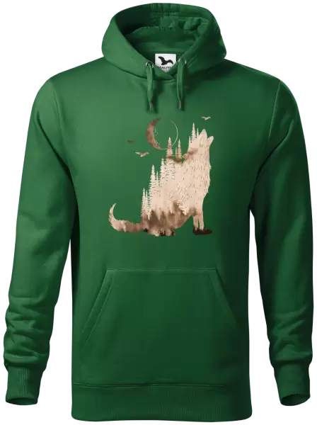 Pánská mikina Vlk v mlze