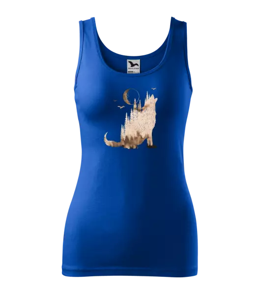 Dámské tílko Vlk v mlze