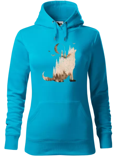 Dámská mikina Vlk v mlze