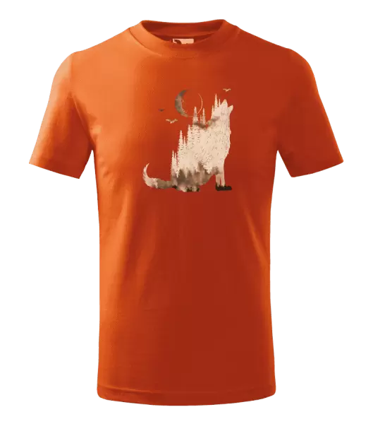 Dětské tričko Vlk v mlze