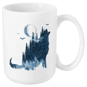 Hrnček Vlk v mlhe