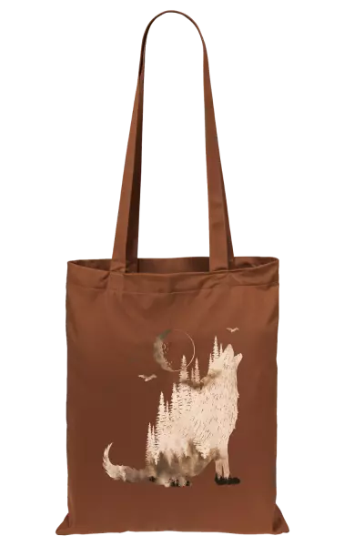 Látková taška Vlk v mlze