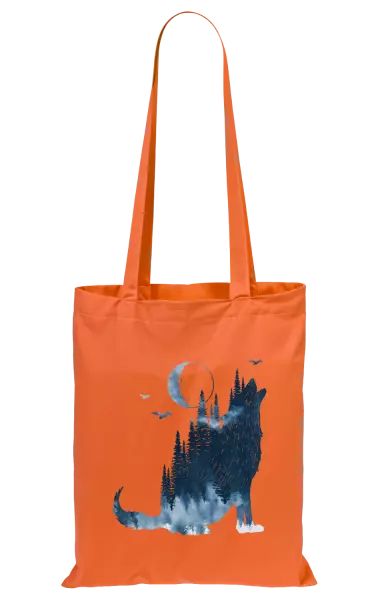 Látková taška Vlk v mlze