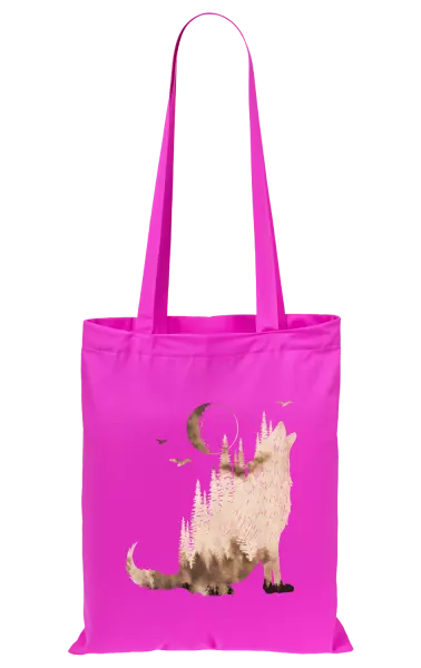 Látková taška Vlk v mlze