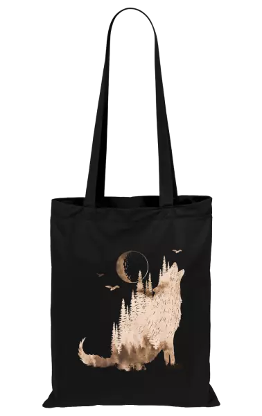 Látková taška Vlk v mlze