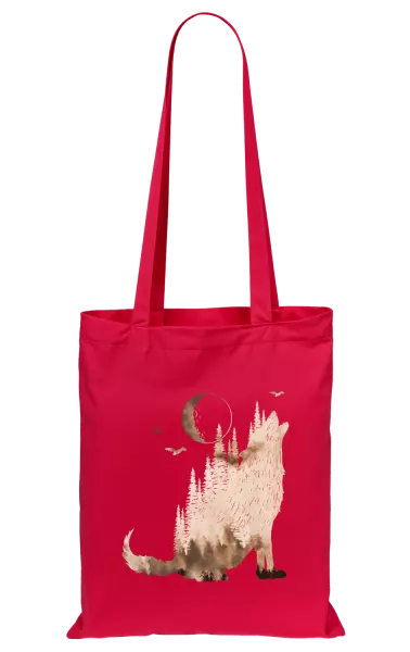 Látková taška Vlk v mlze