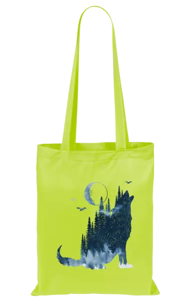 Látková taška Vlk v mlze