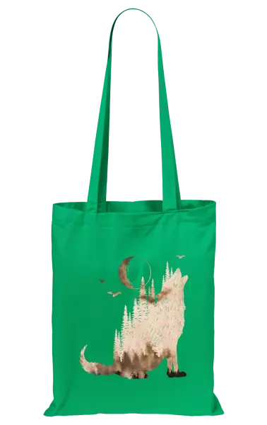 Látková taška Vlk v mlze