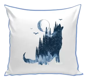 Polštář Vlk v mlze
