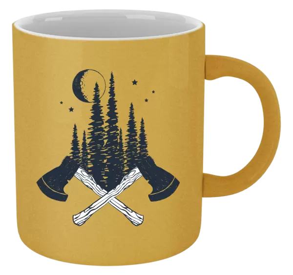 Metalický hrnek Sekery