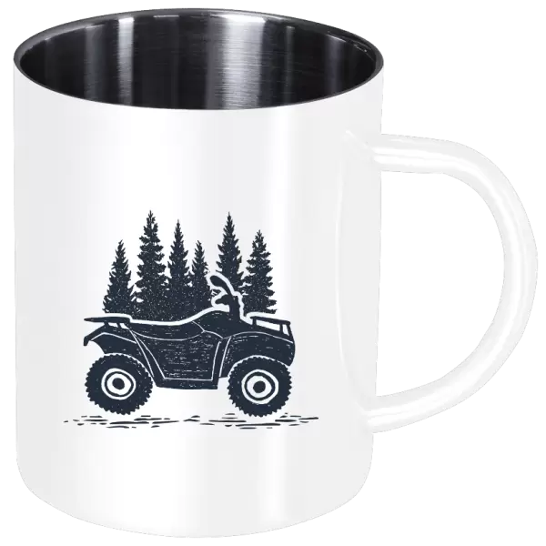 Nerezový hrnek Čtyřkolka