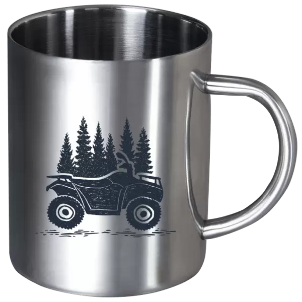 Nerezový hrnek Čtyřkolka