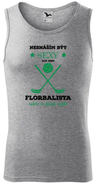 Pánské tílko Nesnáším být sexy, ale jsem florbalista