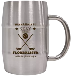 Nerezový chladicí půllitr Nesnáším být sexy, ale jsem florbalista