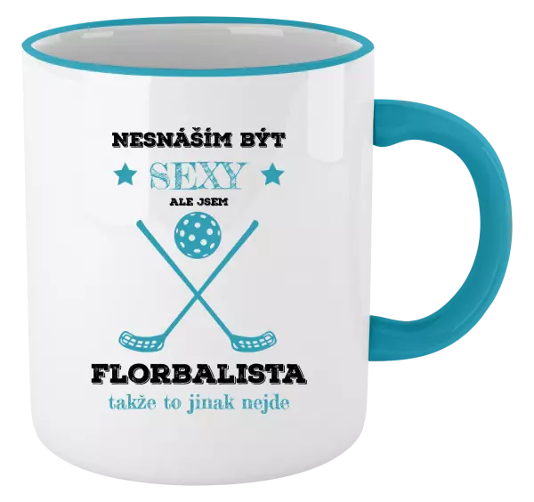 Hrnek Nesnáším být sexy, ale jsem florbalista