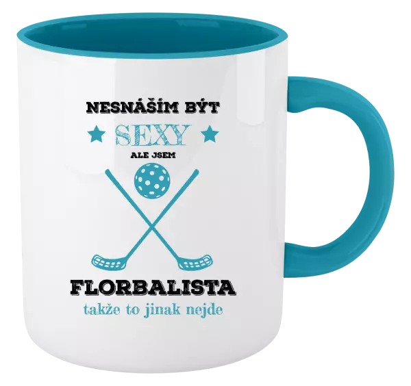 Hrnek Nesnáším být sexy, ale jsem florbalista