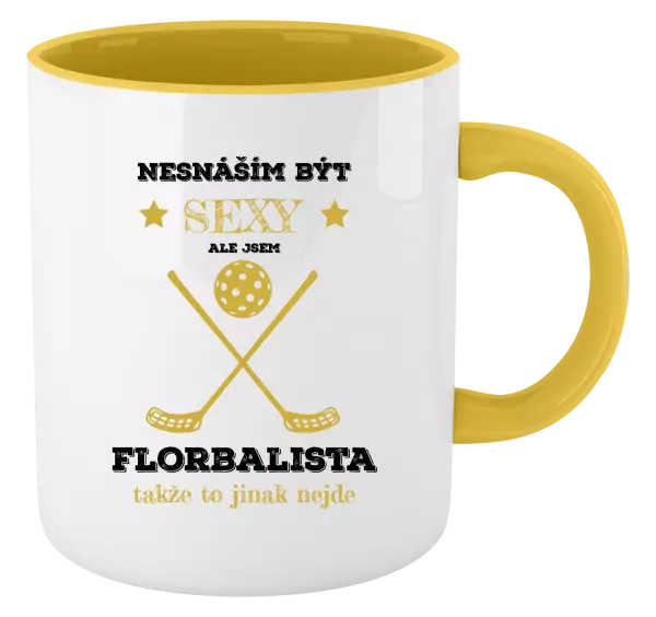 Hrnek Nesnáším být sexy, ale jsem florbalista