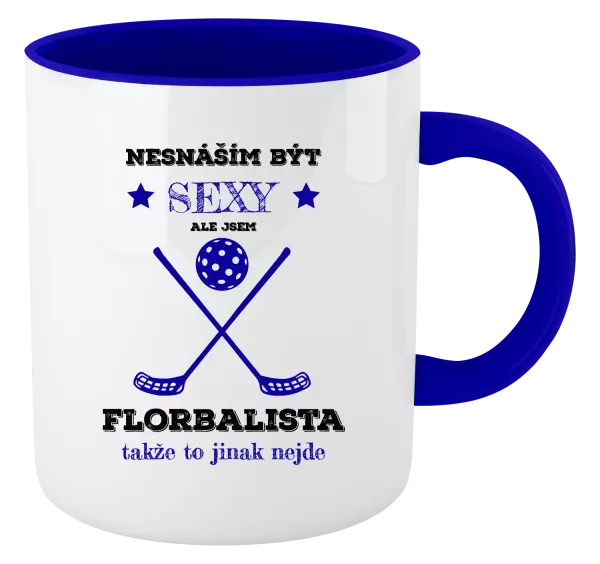 Hrnek Nesnáším být sexy, ale jsem florbalista
