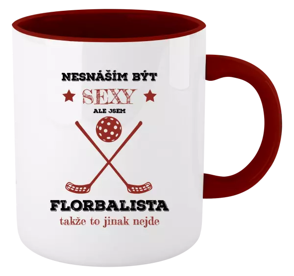Hrnek Nesnáším být sexy, ale jsem florbalista