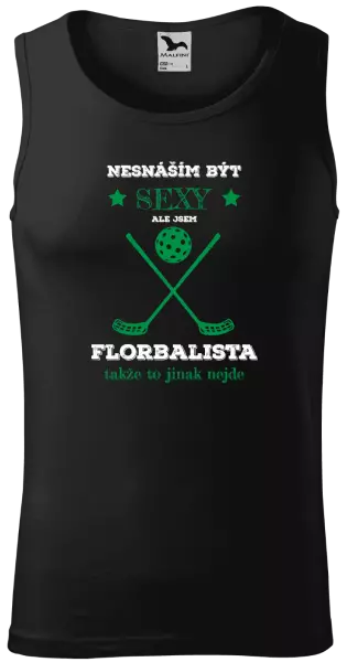 Pánské tílko Nesnáším být sexy, ale jsem florbalista