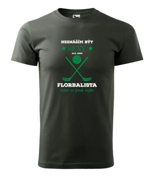 Pánské tričko Nesnáším být sexy, ale jsem florbalista