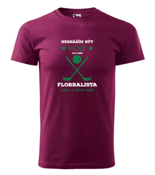 Pánské tričko Nesnáším být sexy, ale jsem florbalista