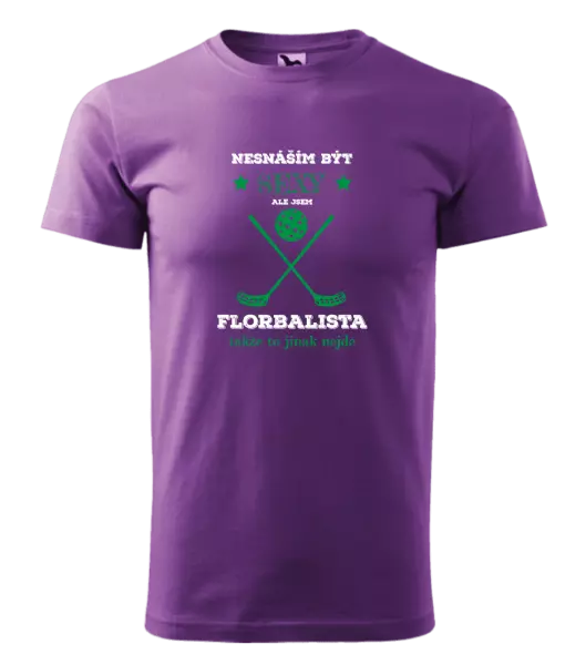 Pánské tričko Nesnáším být sexy, ale jsem florbalista