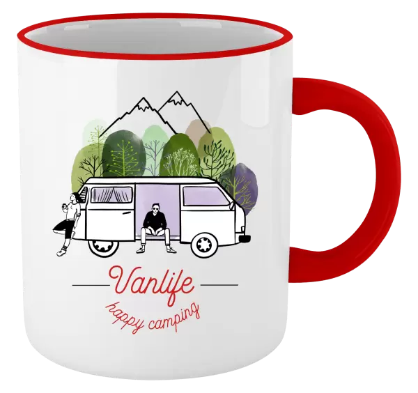 Hrnek Vanlife happy camping