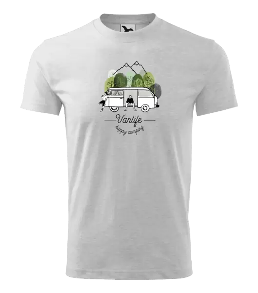 Dětské tričko Vanlife happy camping