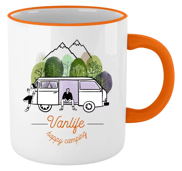 Hrnek Vanlife happy camping