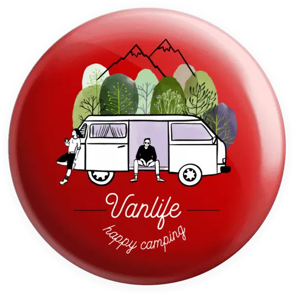 Placka Vanlife happy camping