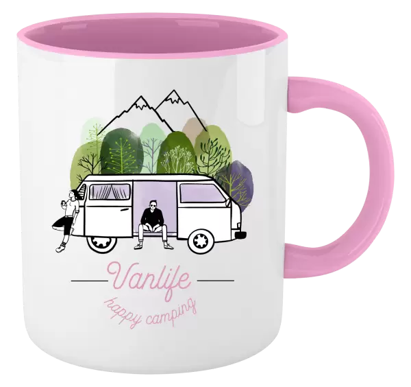 Hrnek Vanlife happy camping