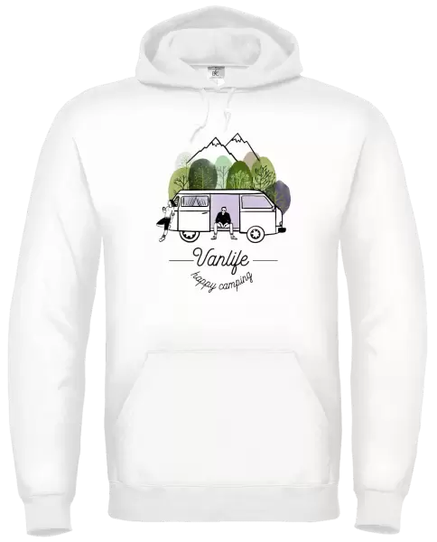 Pánská mikina Vanlife happy camping