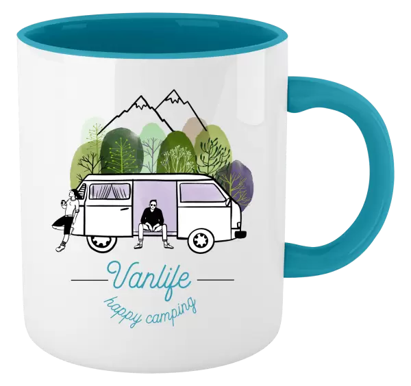 Hrnek Vanlife happy camping