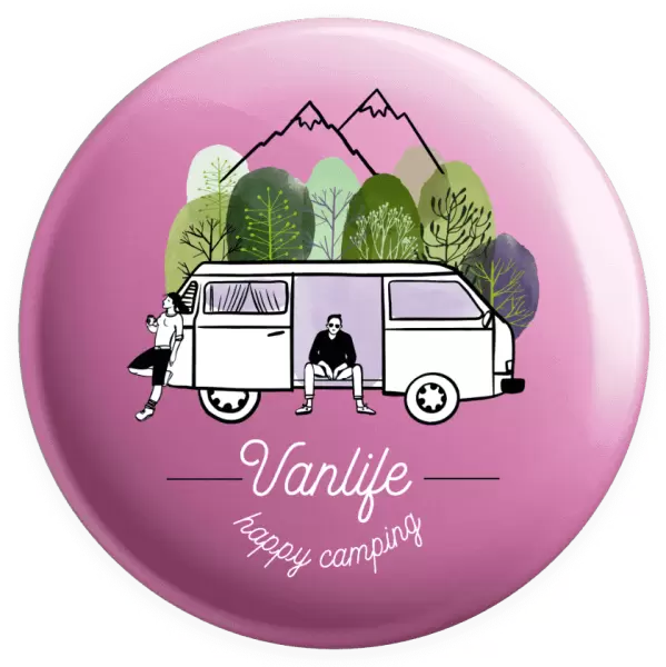 Placka Vanlife happy camping