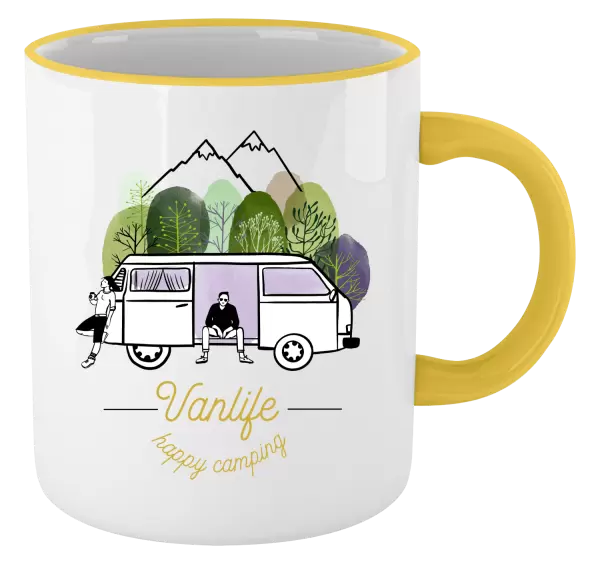 Hrnek Vanlife happy camping