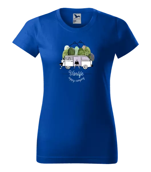 Dámské tričko Vanlife happy camping