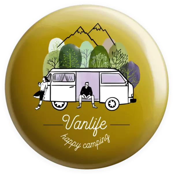 Placka Vanlife happy camping