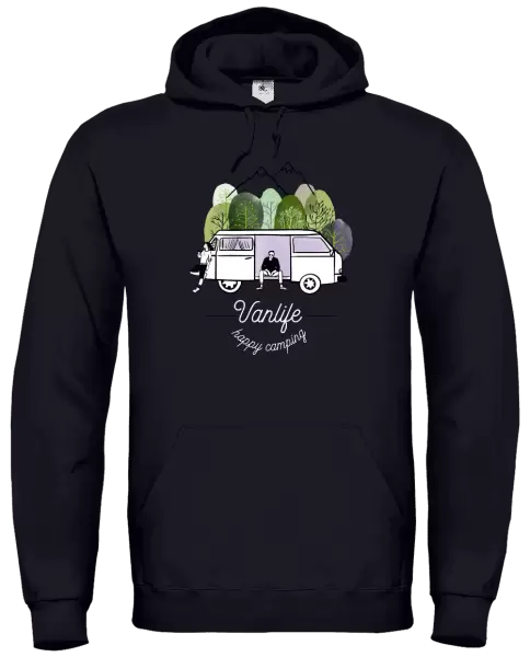 Pánská mikina Vanlife happy camping