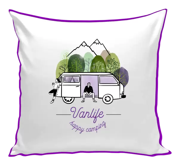 Polštář Vanlife happy camping